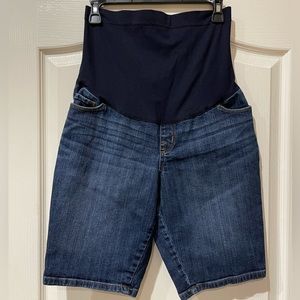 Liz Lange Denim Maternity Bermuda Shorts